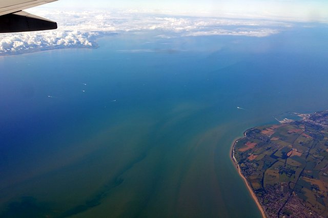 Across the Channel.