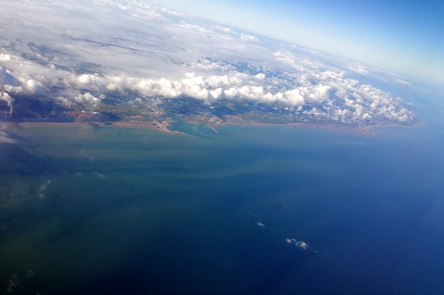Across the Channel.