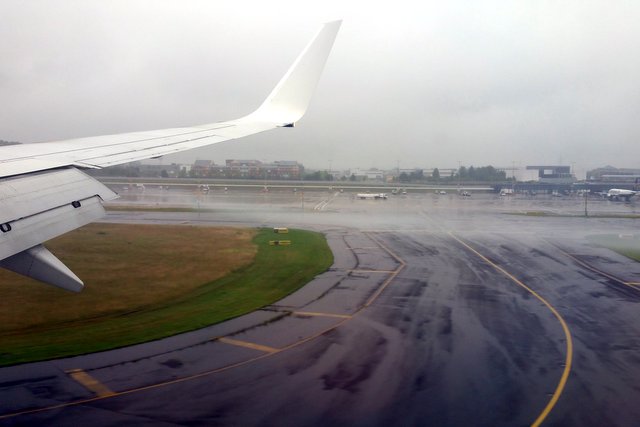 Touching down in Belgium.