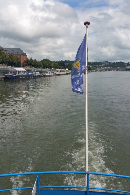 Flying the flag on the River Muse!