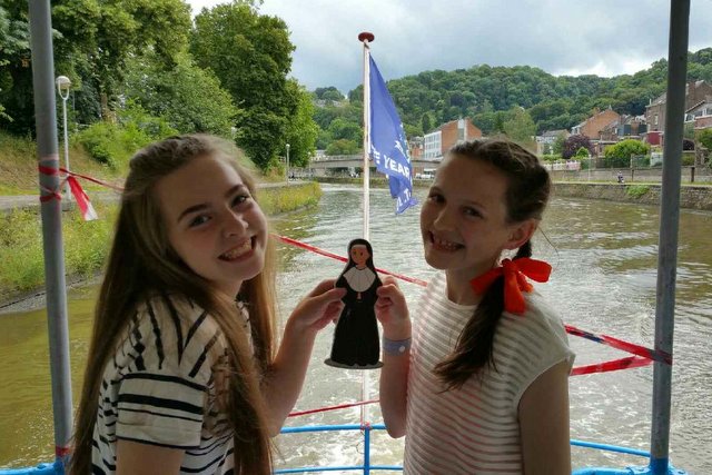 On the river with Flat Julie.