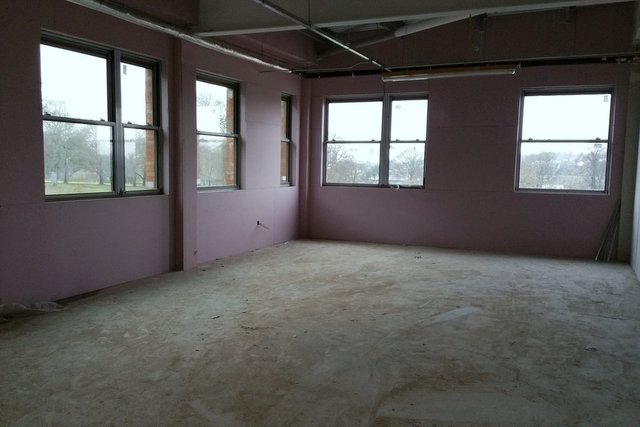 One of our new art rooms taking shape.