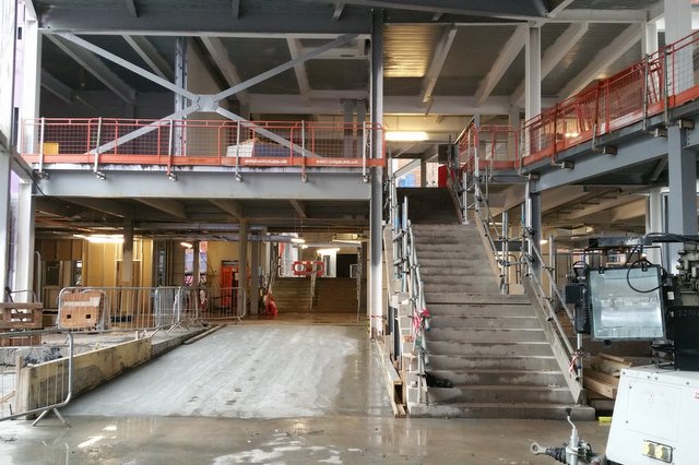 At the heart of our new school - the main student entrance and central heartspace.