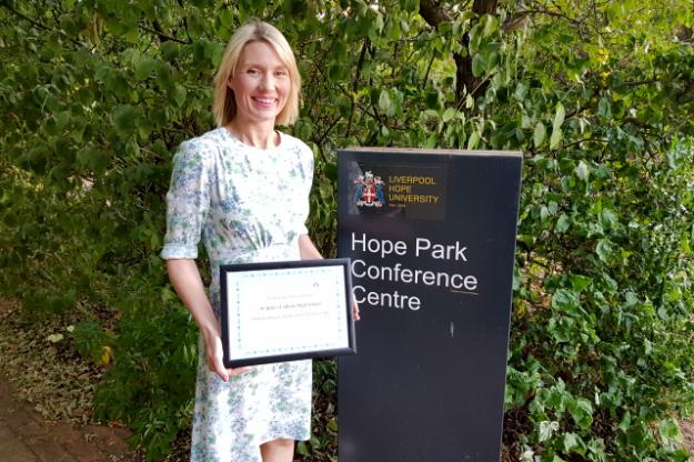 'Outstanding Contribution' Award from Hope University