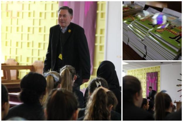 Father Tim Visits for Assembly