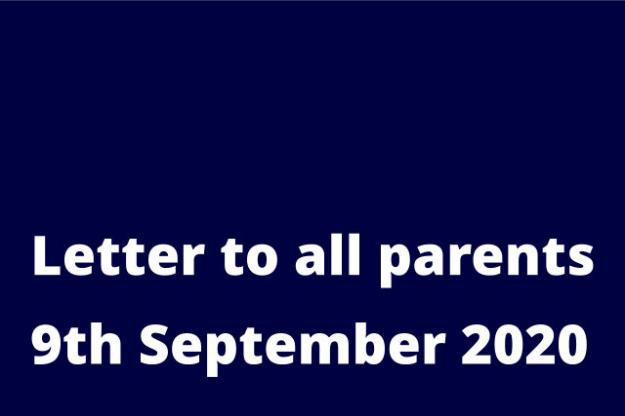 Letter to all Parents and Carers