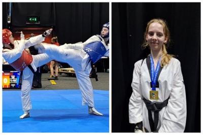 Gold For Freya at Taekwondo Competition